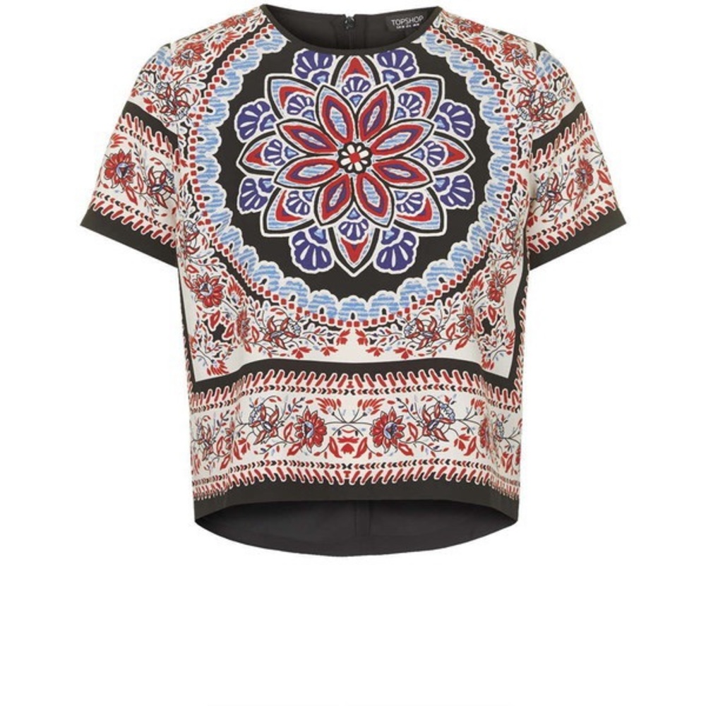 Scarf Print Top